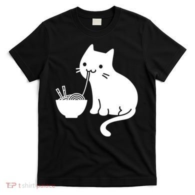 Cute Cat Eating Ramen T-Shirt