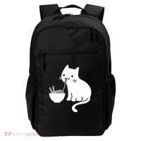 Cute Cat Eating Ramen Backpack thumb 0