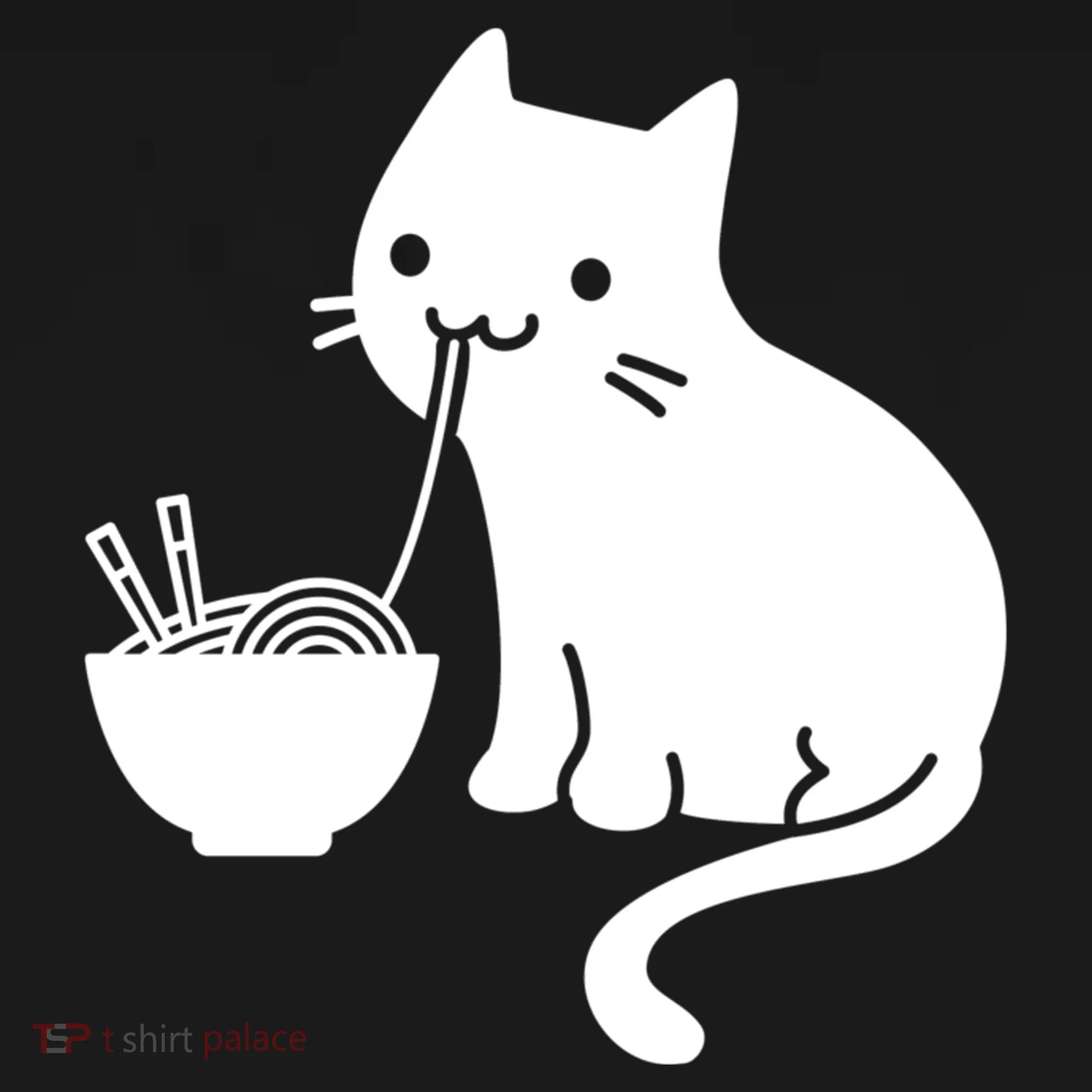 Cute Cat Eating Ramen Backpack