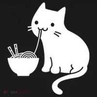 Cute Cat Eating Ramen Bucket Hat thumb 4