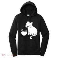 Cute Cat Eating Ramen Women's Hoodie thumb 0