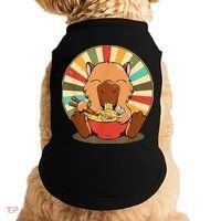 Cute Capybara Eating Ra Funny Animal Anime Manga  Doggie Tank thumb 0