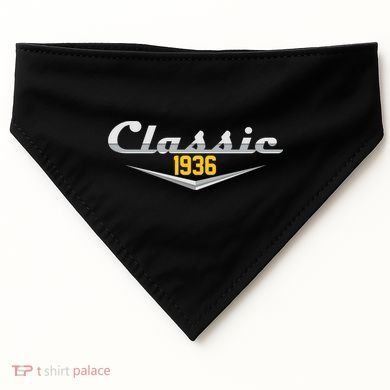 Classic Car Emblem 1936 90th Birthday USA-Made Doggie Bandana