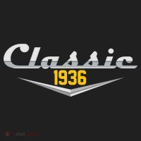 Classic Car Emblem 1936 90th Birthday Urban Oversized Heavyweight T-Shirt thumb 2