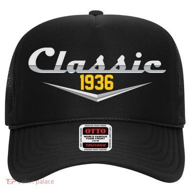 Classic Car Emblem 1936 90th Birthday Hat
