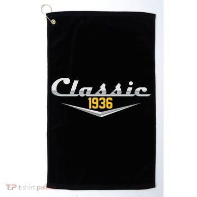 Classic Car Emblem 1936 90th Birthday Golf Towel