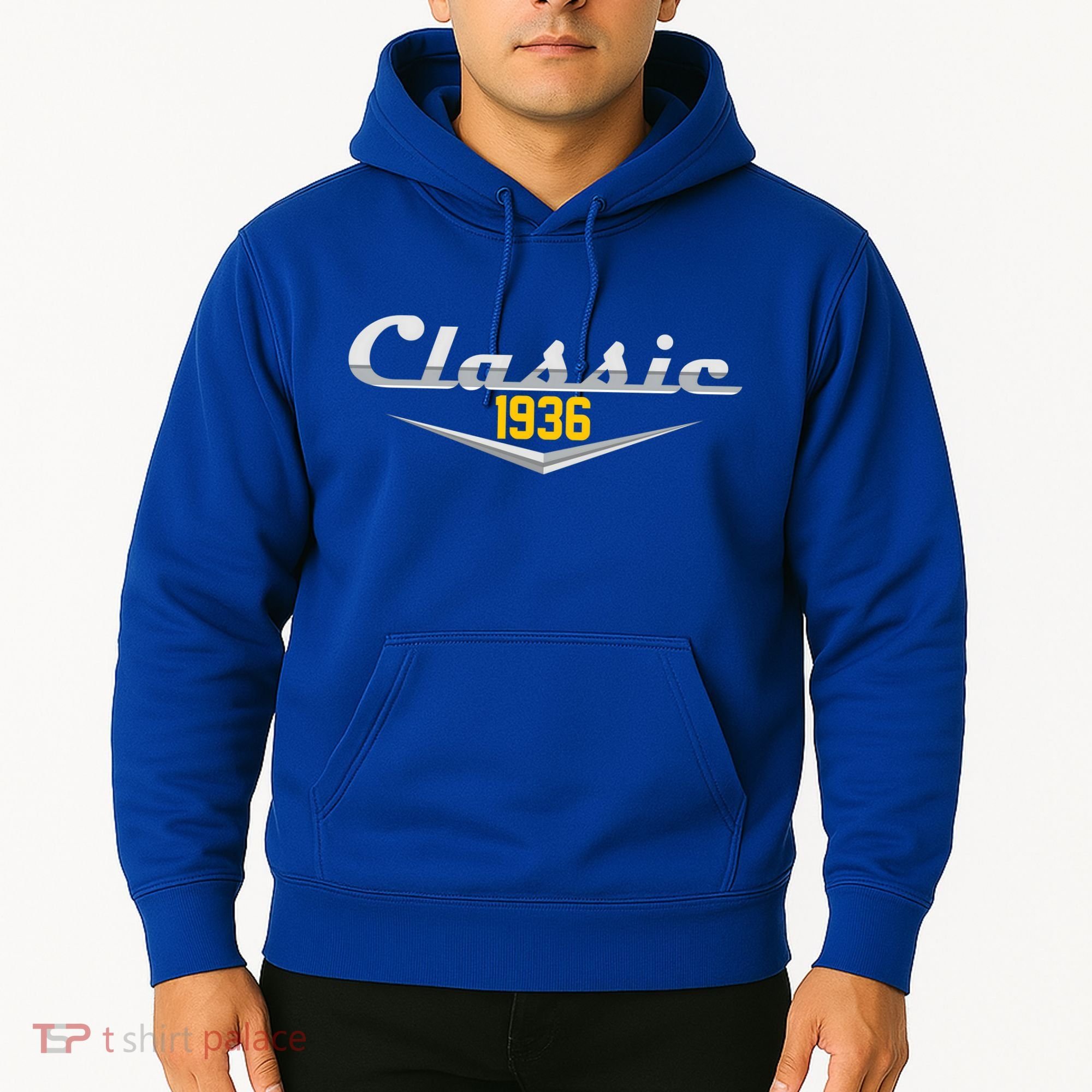 Classic Car Emblem 1936 90th Birthday Hoodie