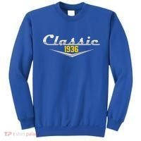 Classic Car Emblem 1936 90th Birthday Sweatshirt thumb 0