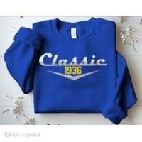 Classic Car Emblem 1936 90th Birthday Sweatshirt thumb 2