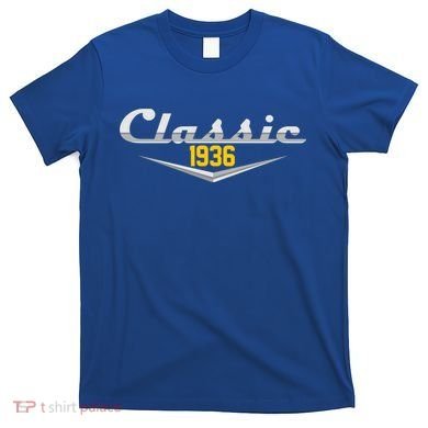Classic Car Emblem 1936 90th Birthday T-Shirt