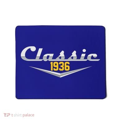 Classic Car Emblem 1936 90th Birthday Mousepad