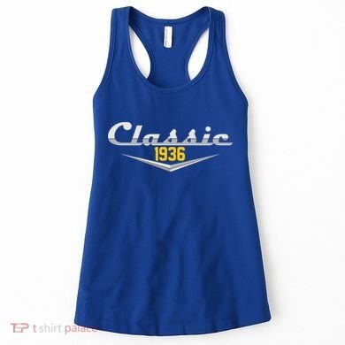 Classic Car Emblem 1936 90th Birthday Women's Tank Top