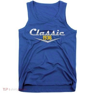 Classic Car Emblem 1936 90th Birthday Tank Top