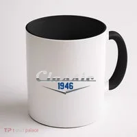 Classic Car Emblem 1946 80th Birthday Coffee Mug thumb 1