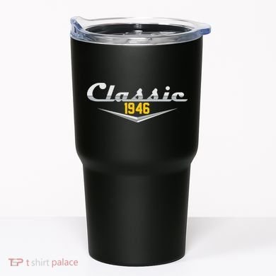 Classic Car Emblem 1946 80th Birthday Tumbler
