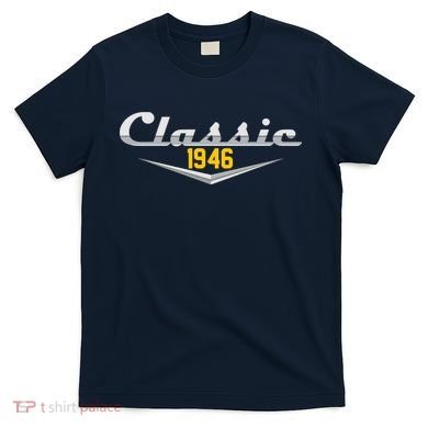 Classic Car Emblem 1946 80th Birthday T-Shirt
