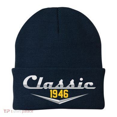 Classic Car Emblem 1946 80th Birthday Beanie
