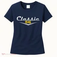 Classic Car Emblem 1946 80th Birthday Women's T-Shirt thumb 0