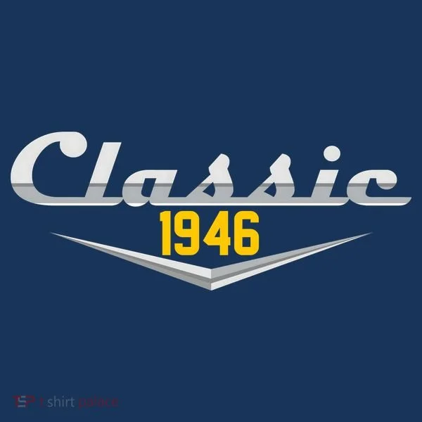 Classic Car Emblem 1946 80th Birthday Women's T-Shirt
