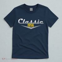Classic Car Emblem 1956 70th Birthday T-Shirt thumb 5