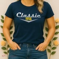 Classic Car Emblem 1956 70th Birthday Women's T-Shirt thumb 2