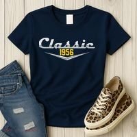 Classic Car Emblem 1956 70th Birthday Women's T-Shirt thumb 3