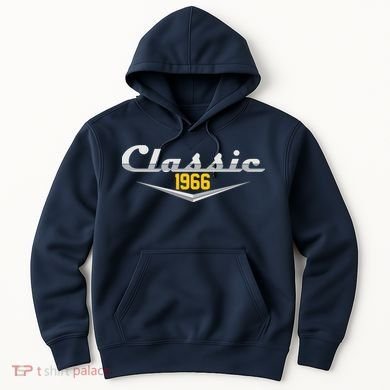 Classic Car Emblem 1966 60th Birthday Hoodie