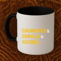 Churrasco Cerveja E Futebol Brazil Soccer Brasil Coffee Mug thumb 2