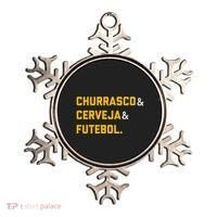 Churrasco Cerveja E Futebol Brazil Soccer Brasil Ornament thumb 0