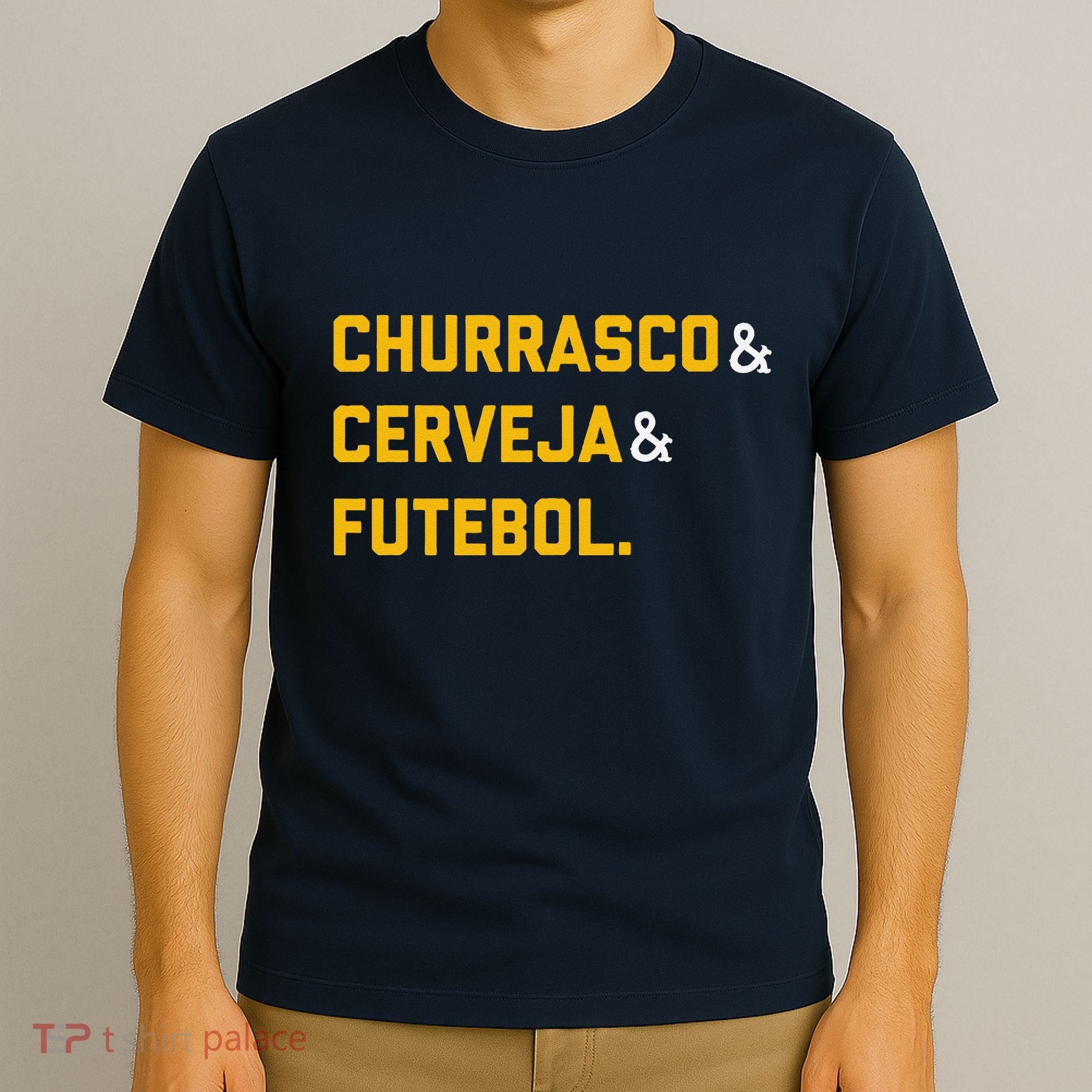 Churrasco Cerveja E Futebol Brazil Soccer Brasil T-Shirt