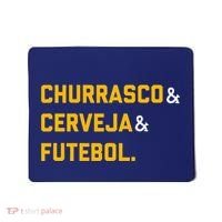 Churrasco Cerveja E Futebol Brazil Soccer Brasil Mousepad thumb 0