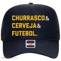 Churrasco Cerveja E Futebol Brazil Soccer Brasil Hat thumb 0