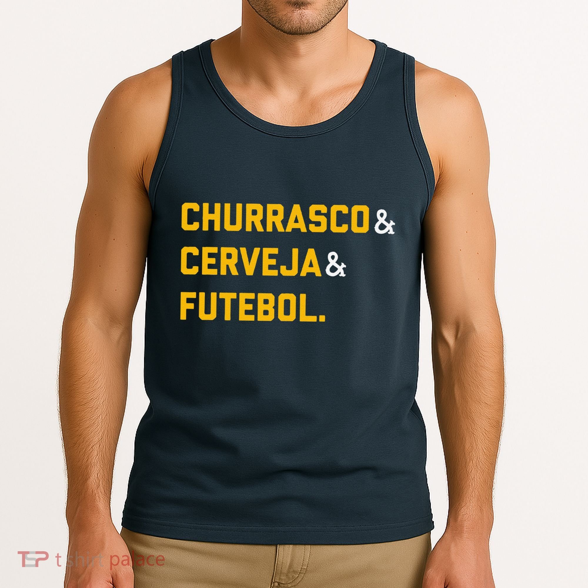 Churrasco Cerveja E Futebol Brazil Soccer Brasil Tank Top
