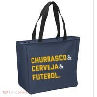 Churrasco Cerveja E Futebol Brazil Soccer Brasil Tote Bag thumb 2