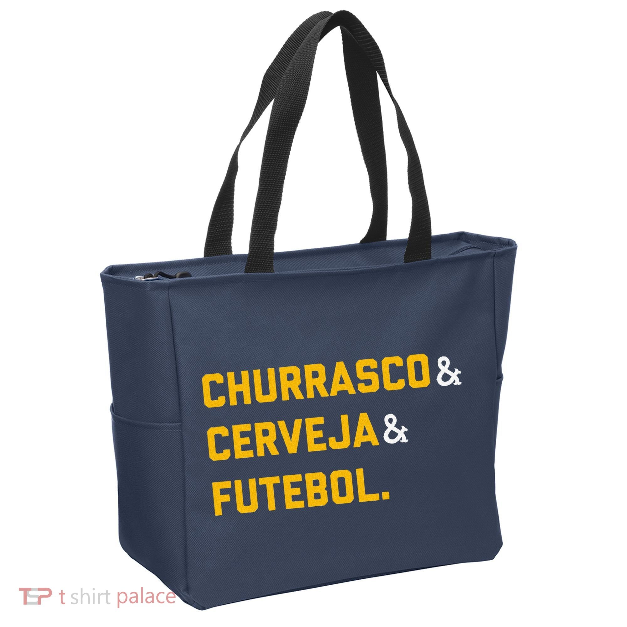 Churrasco Cerveja E Futebol Brazil Soccer Brasil Tote Bag
