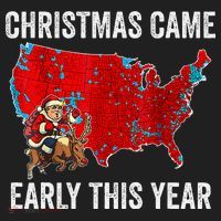 Christmas Came Early This Year Electoral Map Women's Sweatshirt thumb 2