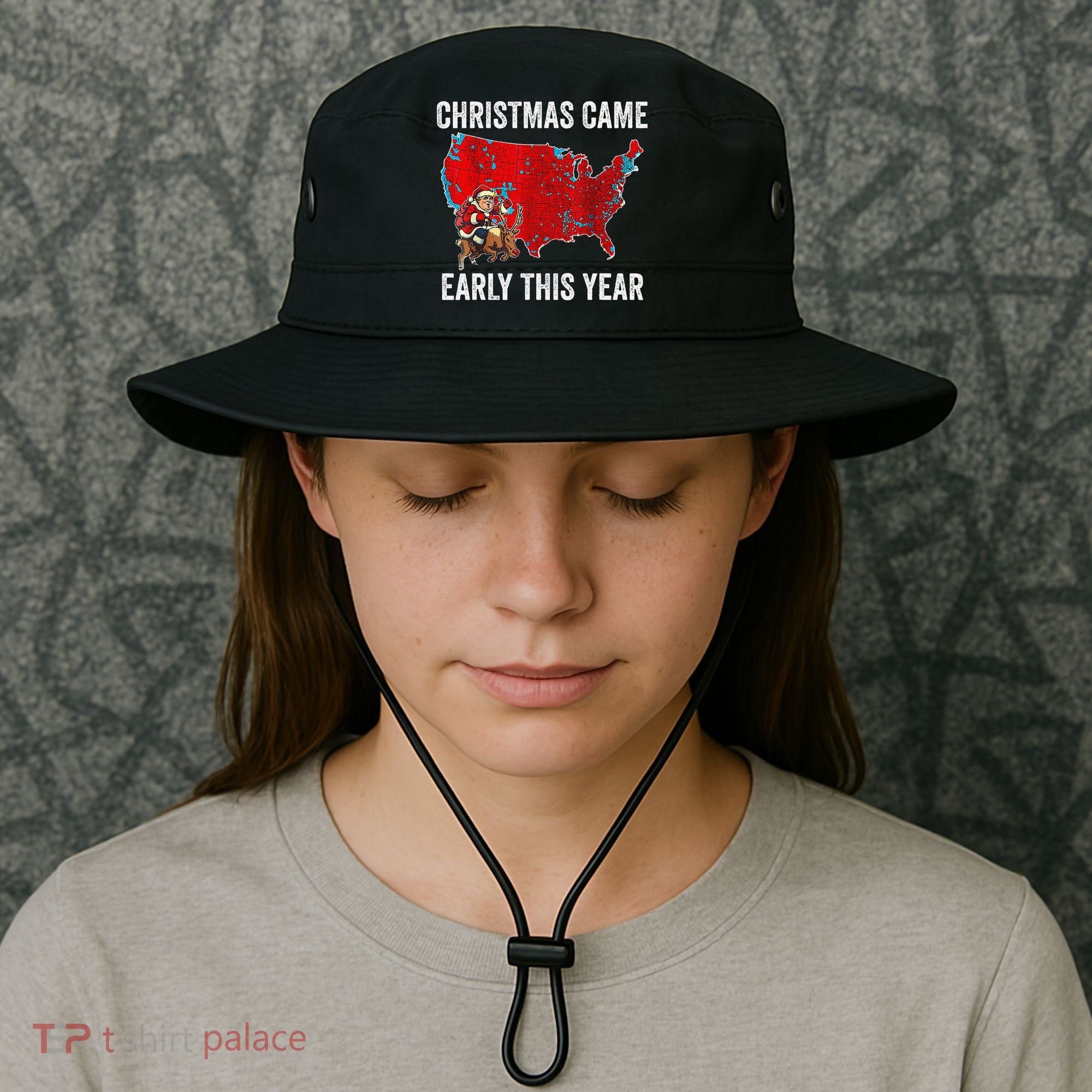 Christmas Came Early This Year Electoral Map Bucket Hat