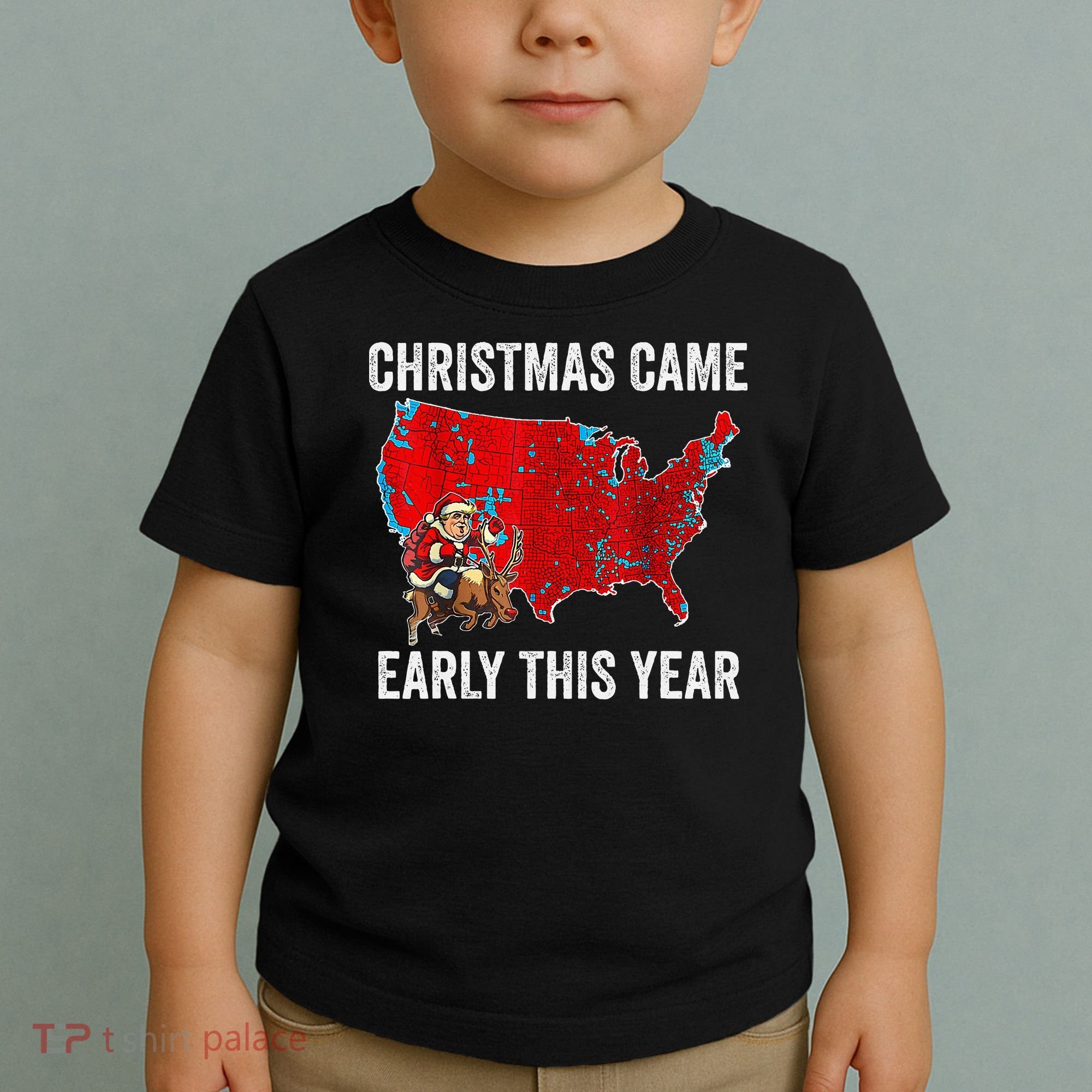 Christmas Came Early This Year Electoral Map Toddler T-Shirt