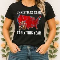 Christmas Came Early This Year Electoral Map Women's T-Shirt thumb 2