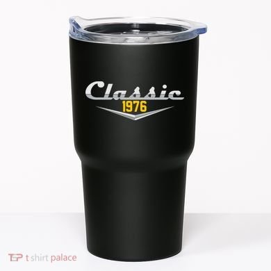 Classic Car Emblem 1976 50th Birthday Tumbler