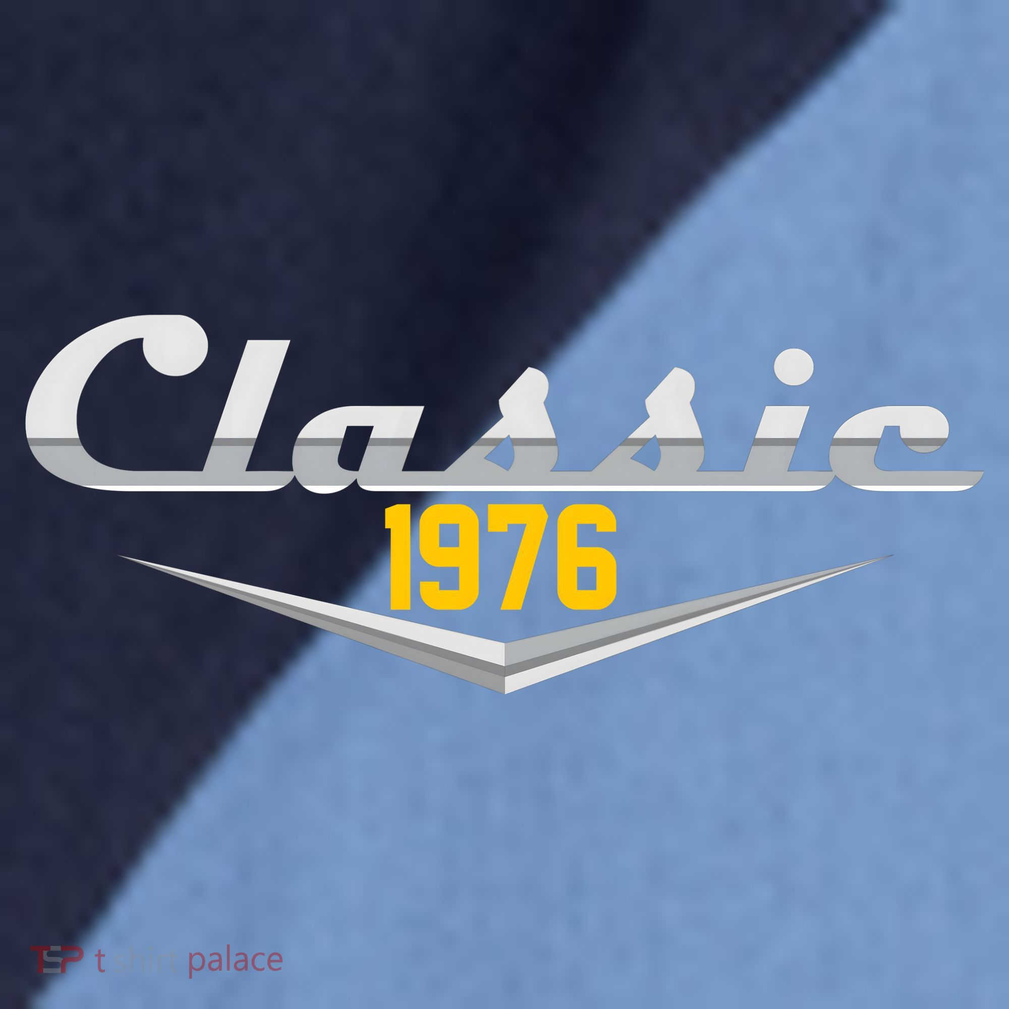 Classic Car Emblem 1976 50th Birthday Raglan Baseball Sleeve Shirt