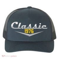 Classic Car Emblem 1976 50th Birthday Yupoong Adult 5-Panel Trucker Hat thumb 0