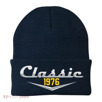 Classic Car Emblem 1976 50th Birthday Beanie