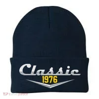 Classic Car Emblem 1976 50th Birthday Beanie thumb 0