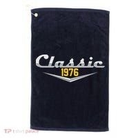 Classic Car Emblem 1976 50th Birthday Golf Towel thumb 0
