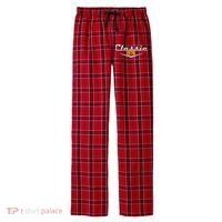 Classic Car Emblem 1976 50th Birthday Men's Flannel Plaid Pajama Pants thumb 0