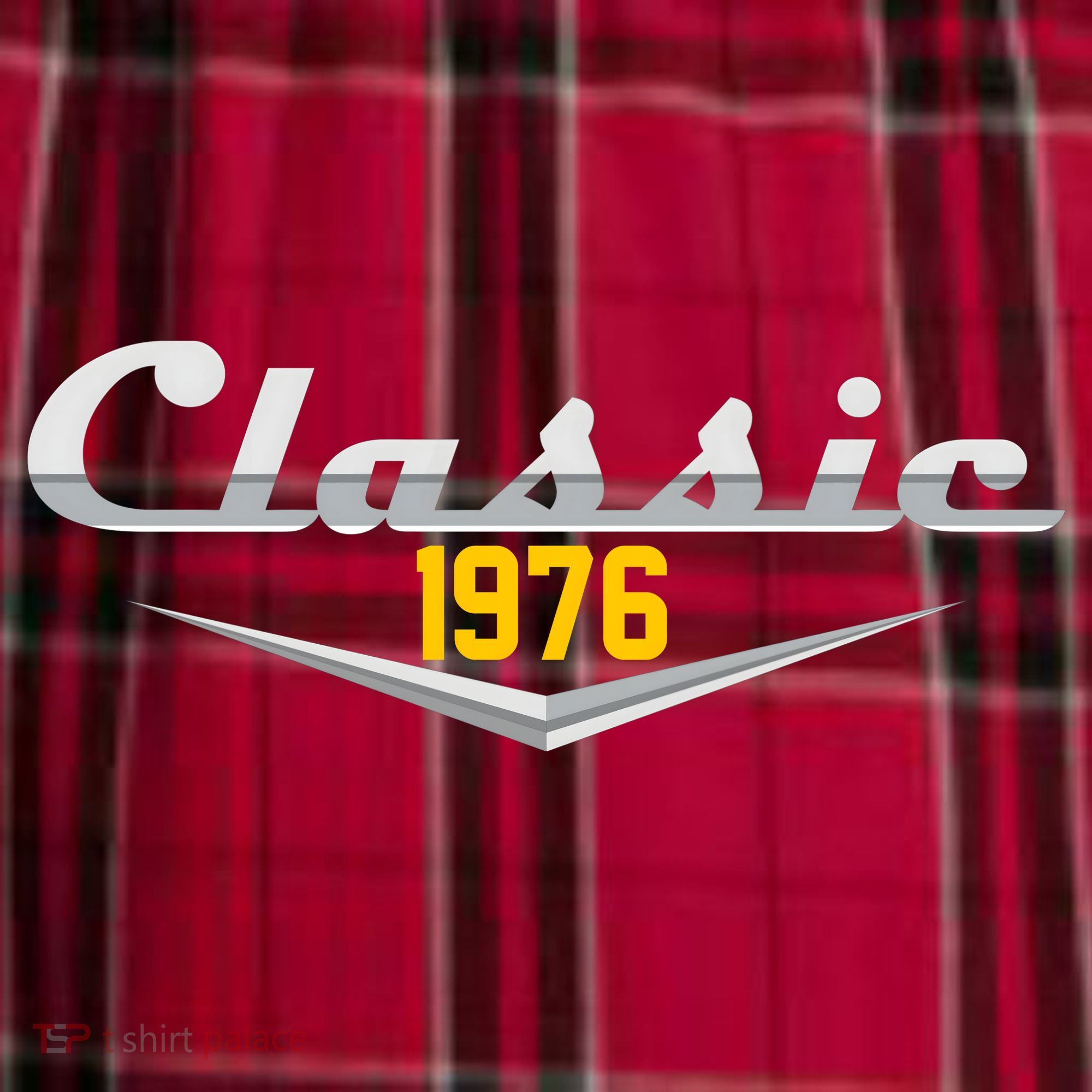 Classic Car Emblem 1976 50th Birthday Men's Flannel Plaid Pajama Pants