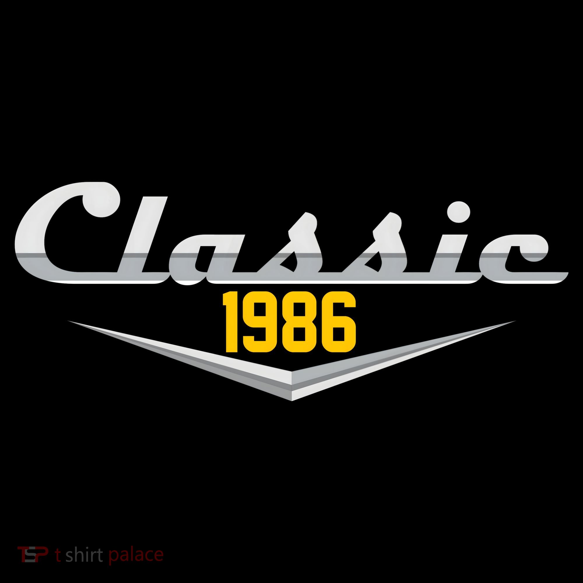 Classic Car Emblem 1986 40th Birthday Cropped Pullover Crew