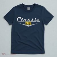 Classic Car Emblem 1986 40th Birthday T-Shirt thumb 5