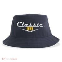 Classic Car Emblem 1986 40th Birthday Sustainable Bucket Hat thumb 0